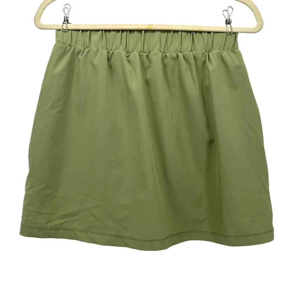 Telluride Clothing Company Green Short Skort Skirt Womens Small